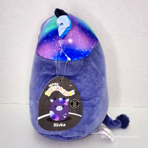 🖤 RIVKA ✨️ 8" Galaxy Cow Select Series Black Tag Original Squishmallow ☆ NWT ☆ - Picture 4 of 11